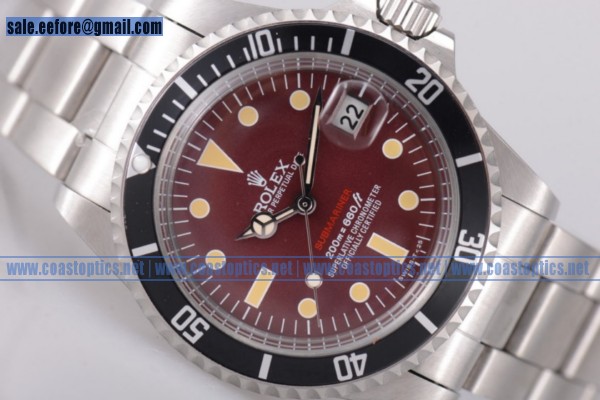 Rolex Tropical Red Submariner Vintage Replica Watch Steel 1680
