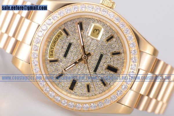 Replica Rolex Day-Date Watch Yellow Gold 118348 dsp