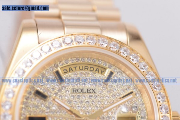 Replica Rolex Day-Date Watch Yellow Gold 118348 dsp - Click Image to Close