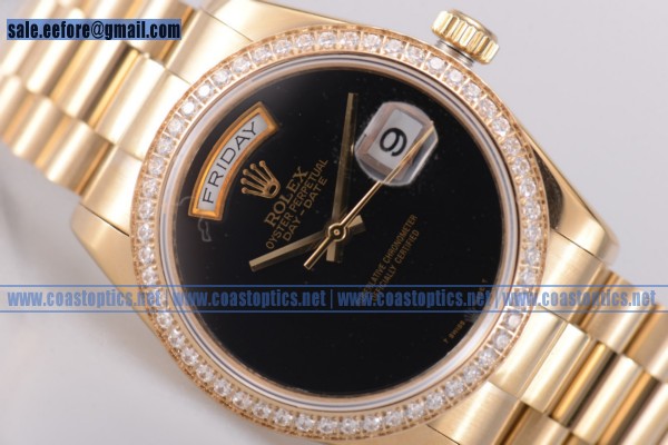 Rolex Replica Day-Date Watch Yellow Gold 118239 bead