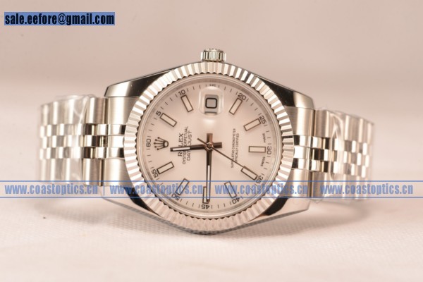 Rolex Datejust 116234 whisj ETA 2836 Auto White Dial Steel Bracelet (BP)