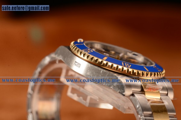 Top Quality Rolex Submariner Two Tone Case Blue Dial Diamond Markers Two Tone Bracelet 116613bld - Click Image to Close