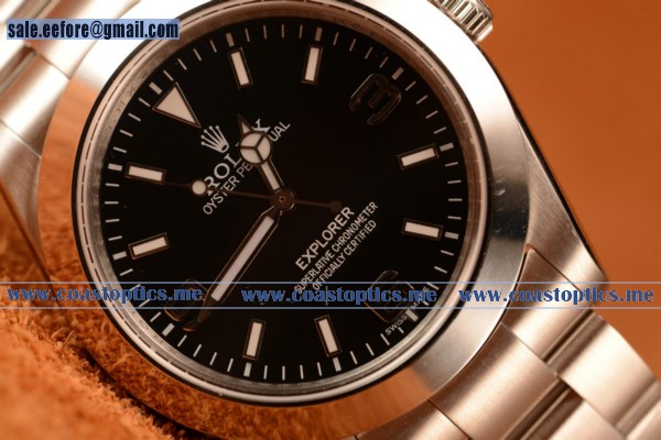 Rolex Explorer Ii Swiss Eta 2836 Steel Case Black Dial Steel Bracelet - Click Image to Close
