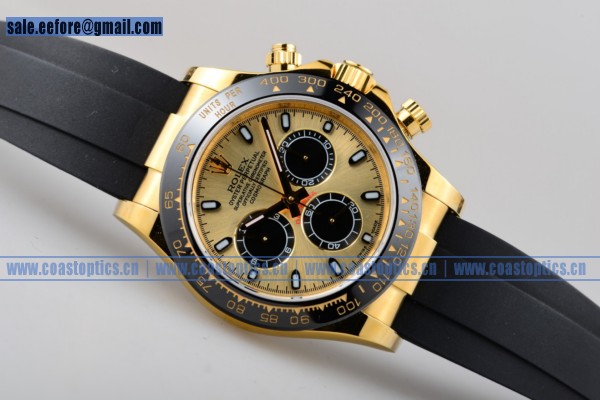 1:1 Rolex Daytona Chrono Watch Yellow Gold 116515 ygs (EF)