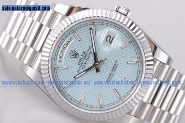 Rolex Day-Date II Perfect Replica Watch Steel 118239 blsp(BP)