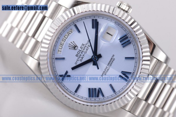 Rolex Day-Date II Perfect Replica Watch Steel 118239 wblesr(BP)