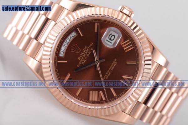 Rolex Day Date II 1:1 Replica Watch Rose Gold 218235 brrp(BP)