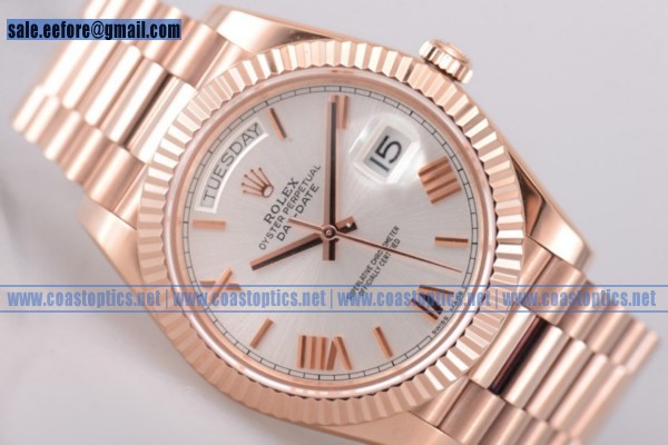 Rolex Day Date II 1:1 Replica Watch Rose Gold 218235 silrp(BP)