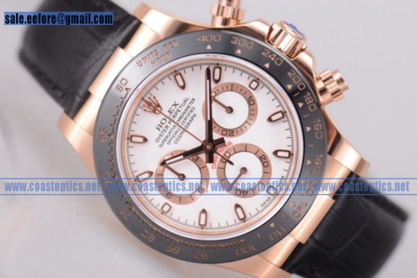 Rolex Daytona Chronograph Perfect Replica Watch Rose Gold 116515 lnws(EF)