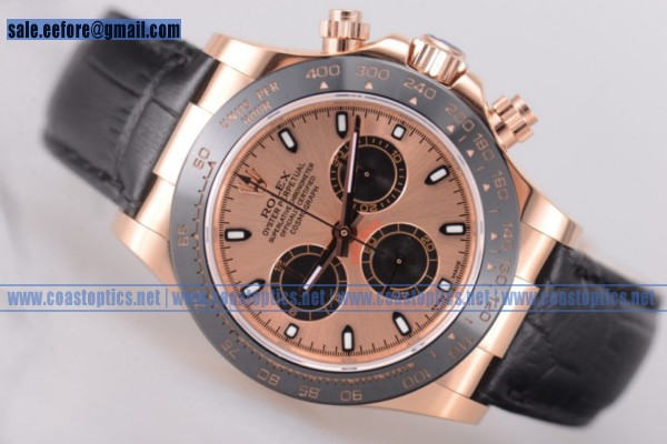 Rolex Daytona Chronograph Perfect Replica Watch Rose Gold 116515 lnrgs(EF)