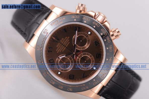Rolex Daytona Chronograph Perfect Replica Watch Rose Gold 116515 lnbra(EF)