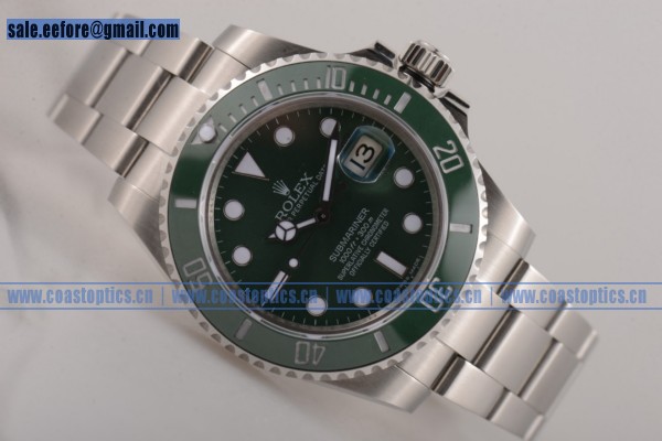 Rolex 1:1 Replica Submariner Watch Steel 116610LV (GF)