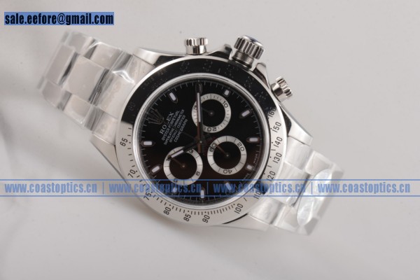 Best Replica Rolex Daytona Watch Steel 116520 blk