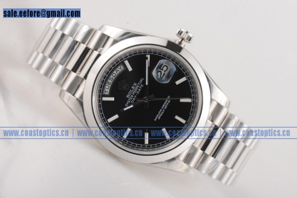 Perfect Replica Rolex Day-Date Watch Steel 118239 blks (AAAF)