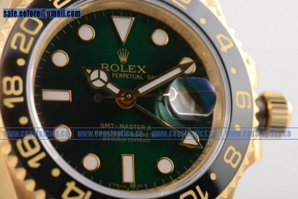 Rolex GMT-Master II Watch Yellow Gold Perfect Replica 116612 (BP)