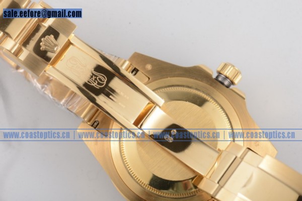 Rolex GMT-Master II Watch Yellow Gold Perfect Replica 116612 (BP)