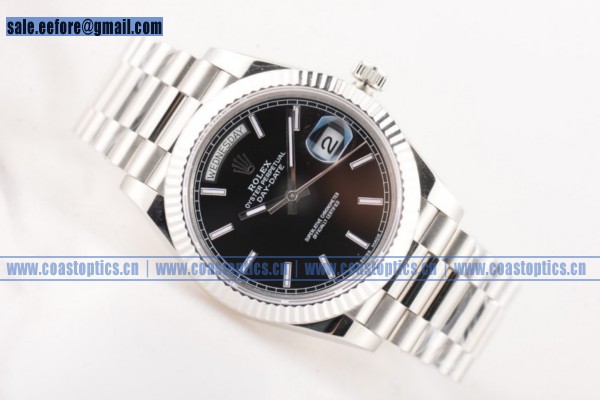 Rolex Date-Day Best Replica Watch Steel 118239 blks (BP)