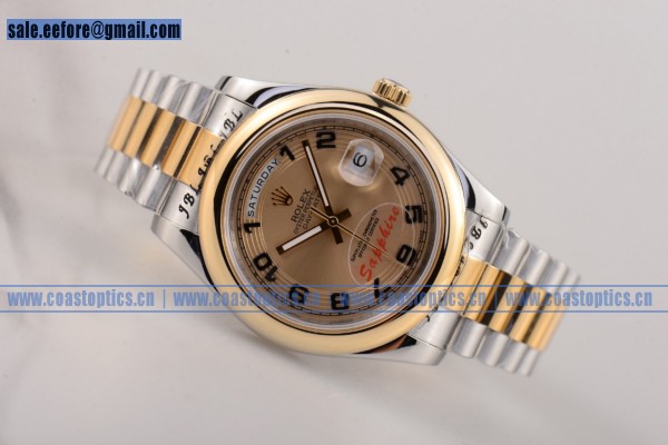 Rolex Day-Date II Watch Replica Two Tone 126303 pygr