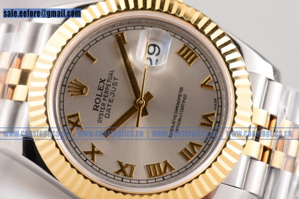 Replica Rolex Datejust II Watch Two Tone 116233 blksj(BP)