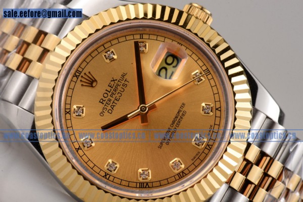 Replica Rolex Datejust II Watch Two Tone 116233 whtdj(BP)