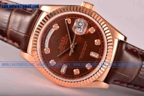 Rolex Day-Date Best Replica Watch Rose Gold 118235/39 brdl (BP)