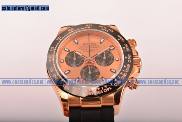 Rolex Daytona Watch Rose Gold 116515 LNrgsr Perfect Replica (BP)