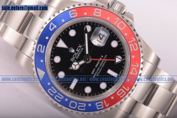 Rolex 1:1 Replica GMT-Master II Watch Steel 116710BR