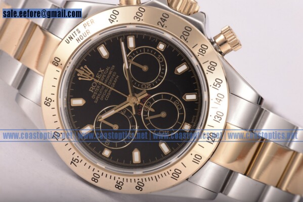 Rolex Replica Daytona Watch Two Tone 116523 BKS