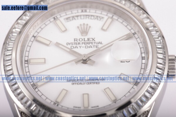 Rolex Day-Date II Watch Steel 218349DD wsp 1:1 Replica (BP) - Click Image to Close