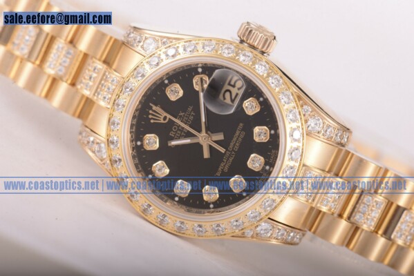 Rolex Datejust Best Replica Watch Yellow Gold 179112 bkp