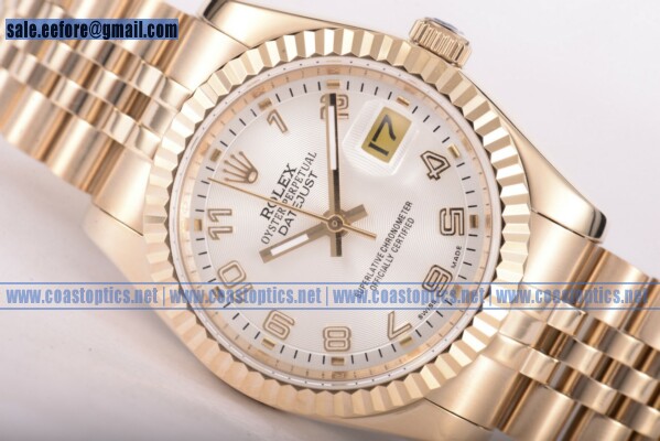 Replica Rolex Datejust Watch Yellow Gold 116238 jsa
