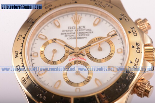 Rolex Daytona Best Replica Watch Yellow Gold 116518 wsbr - Click Image to Close