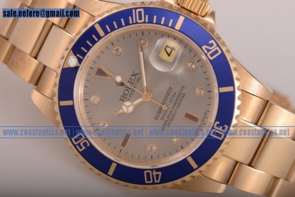 Rolex Replica Submariner Watch Yellow Gold 116618 ge