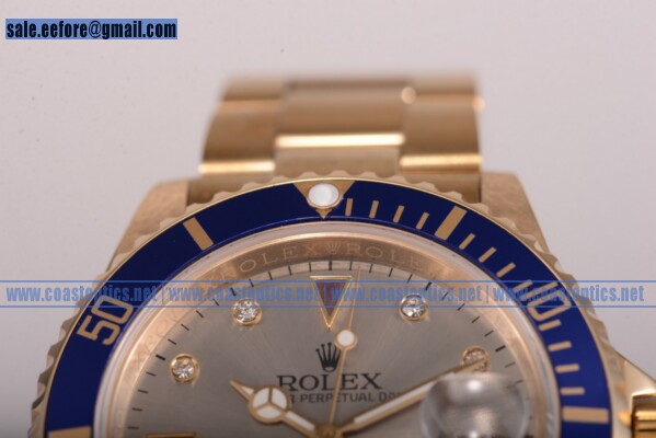 Rolex Replica Submariner Watch Yellow Gold 116618 ge - Click Image to Close