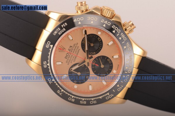 Rolex Daytona Watch Yellow Gold 116515 LNgbsbr Perfect Replica (BP)