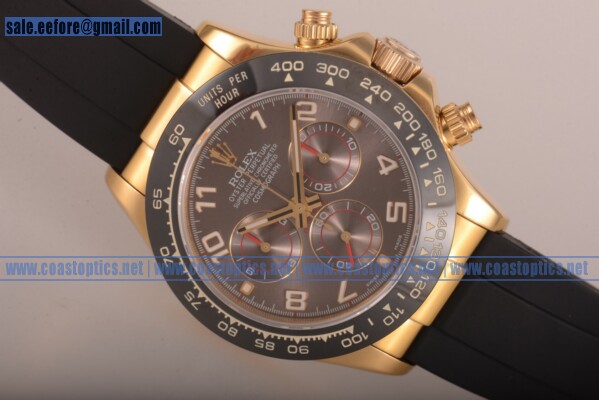 Rolex Perfect Replica Daytona Watch Yellow Gold 116515 LNgresbr (BP)