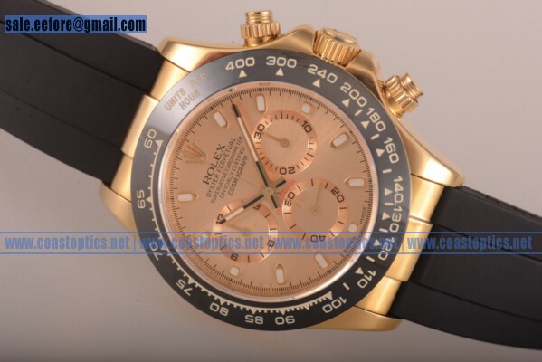 Rolex Daytona Perfect Replica Watch Yellow Gold 116515 LNgsbr (BP)