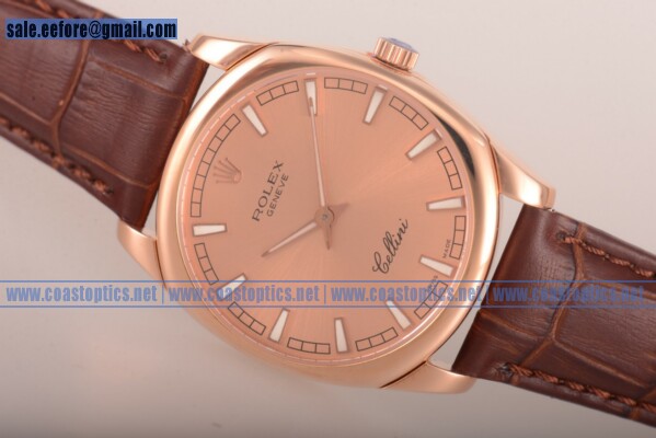 Rolex Replica Cellini Danaos Watch Rose Gold 4243.8 ps