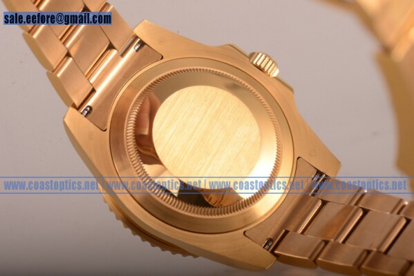 Rolex Submariner Watch Yellow Gold 116618 bk Perfect Replica