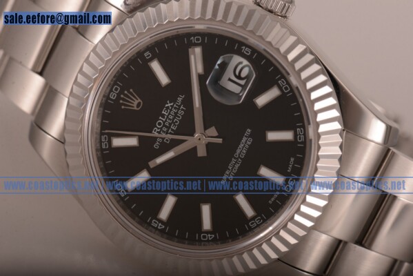 Rolex Perfect Replica Datejust Watch Steel 116234 blkso (BP)