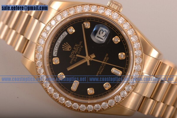 Perfect Replica Rolex Day-Date Watch Yellow Gold 118239 beap (BP)