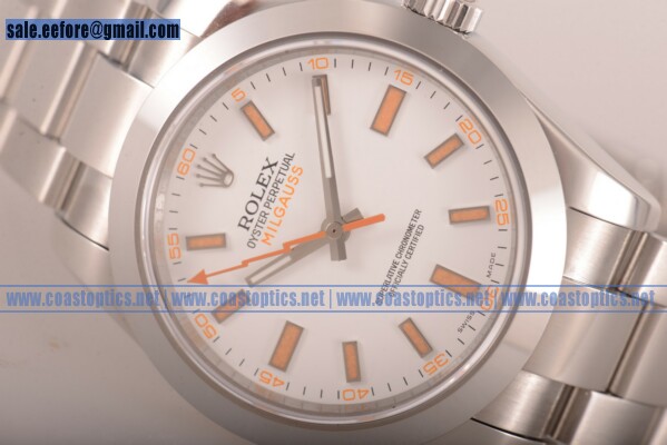 Replica Rolex Milgauss Watch Steel 116400 wo(BP)