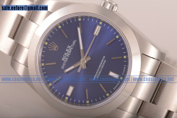 Best Replica Rolex Oyster Perpetual Air King Blue Watch Steel 114300-0003