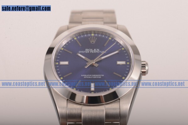 Best Replica Rolex Oyster Perpetual Air King Blue Watch Steel 114300-0003 - Click Image to Close