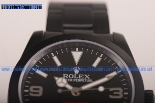 Best Replica Rolex Explorer Oyster Perpetua Watch PVD 21471 - Click Image to Close