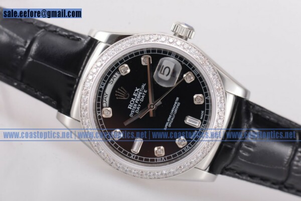 Rolex Day-Date Watch Steel 118239/39 blkddl Replica (BP)