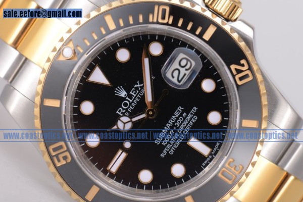 Best Replica Rolex Submariner Watch Two Tone 116613 bk (BP)