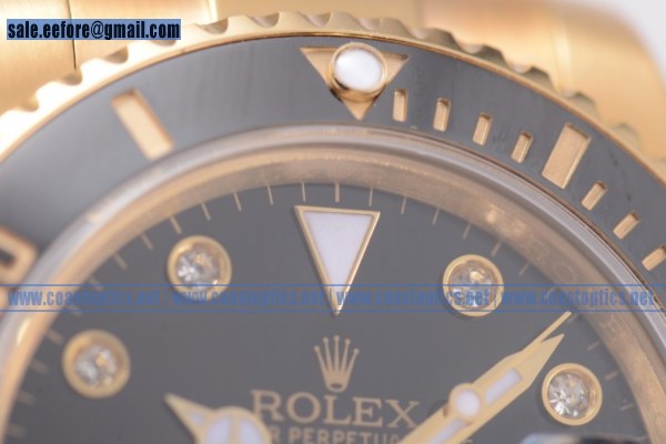 Best Replica Rolex Submariner Watch Yellow Gold 116618 bkd (BP)