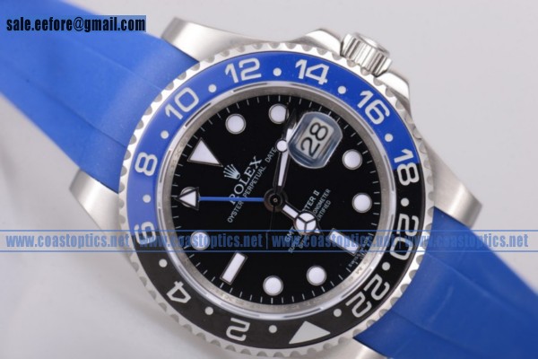 Best Replica Rolex GMT-Master II Watch Steel 116710BLNR (BP)