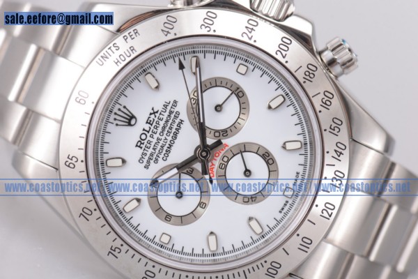 Rolex Best Replica Daytona II Watch Steel White 116509/43 ws